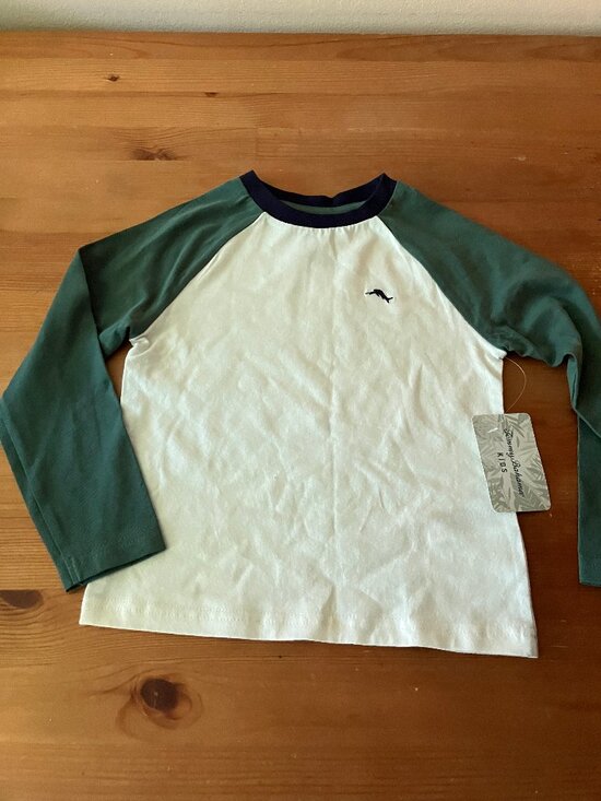 Tommy Bahama Other - TOMMY BAHAMA Kids Embroidered Logo Cotton White/Green Shirt Size XS (4) New